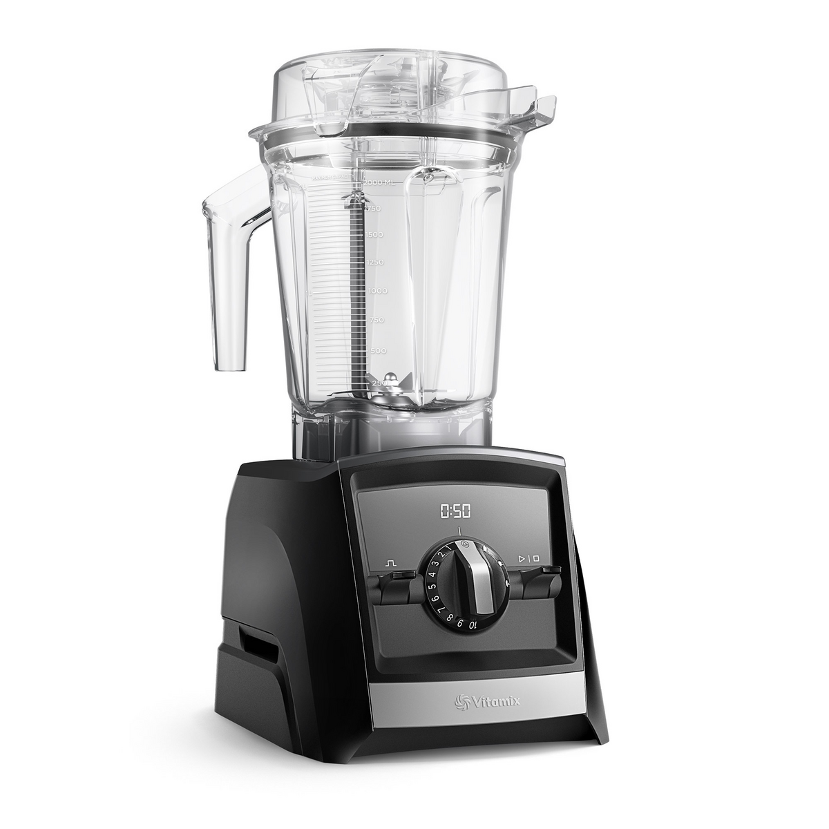 Vitamix Ascent Interlock A2500i Smart Blender, 2 Litre Container, 3 Programmes, Black