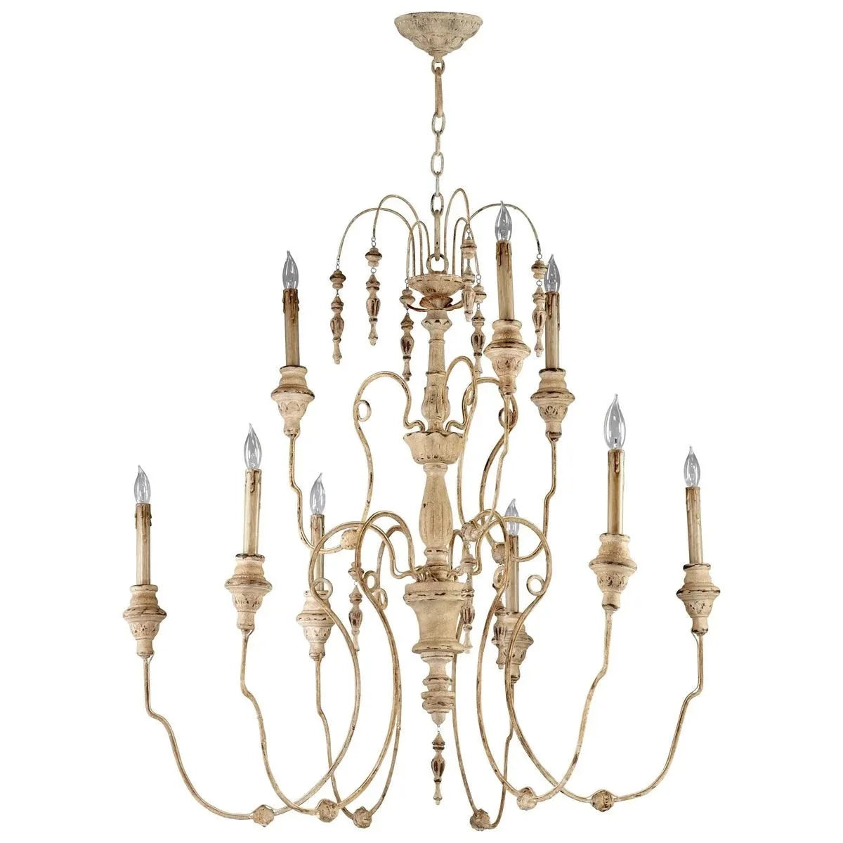 Cyan Design Maison Chandelier 9-Light | Persian White 04639