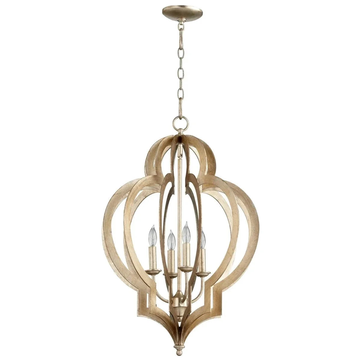 Cyan Design Vertigo Chandelier | Silver Leaf - Small 05971