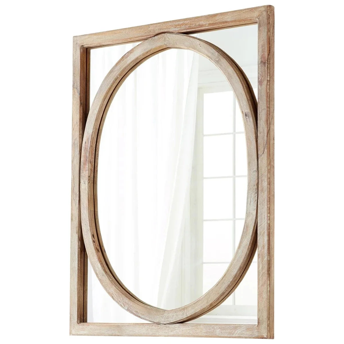Cyan Design Revolo Mirror | Burnt White 07015