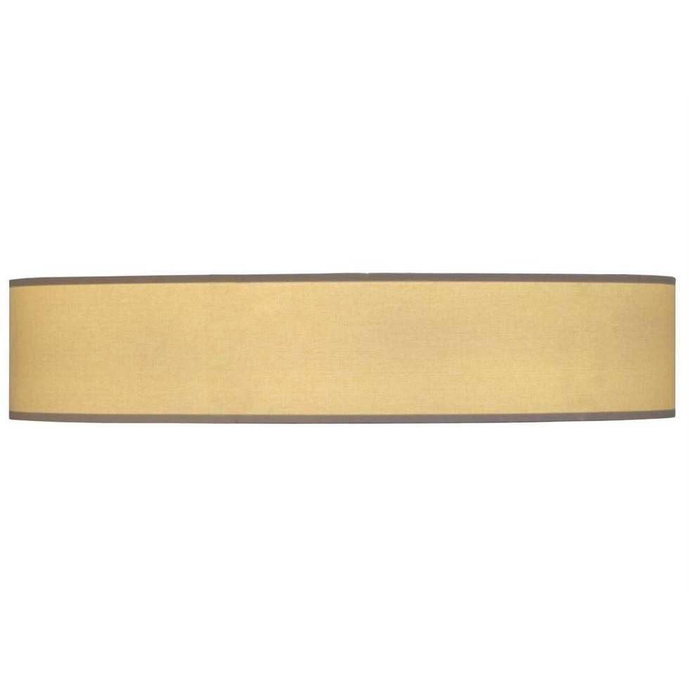 Meyda 48"W Cilindro Natural Textrene Flushmount