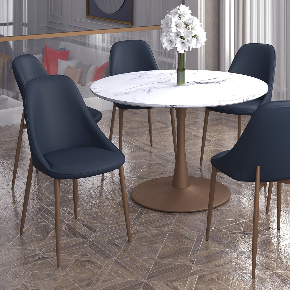 Worldwide Home Furnishings Cleo-Side Chair-Black Side Chair, Set Of 2 202-636BK