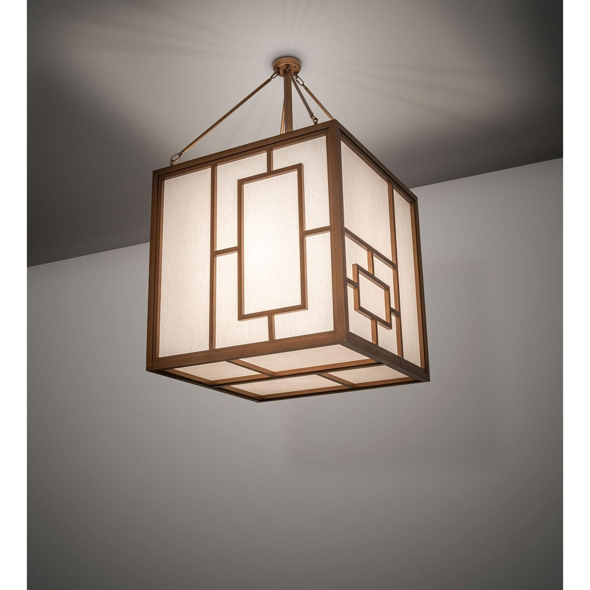Meyda 36" Geometric Square Kofu Pendant