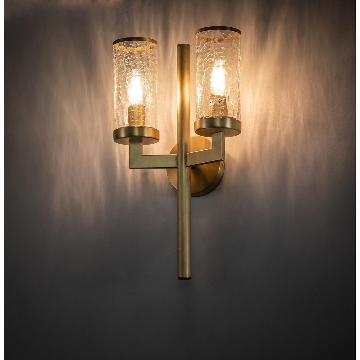 Meyda 10" Wide Cilindro Ashcroft 2 Light Wall Sconce
