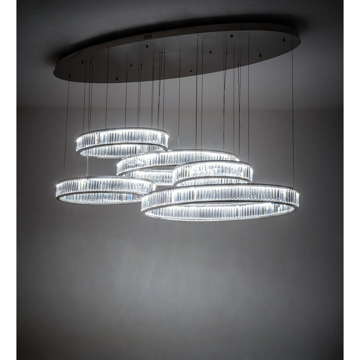 Meyda 86" Long Beckam 5 Light Cascading Pendant