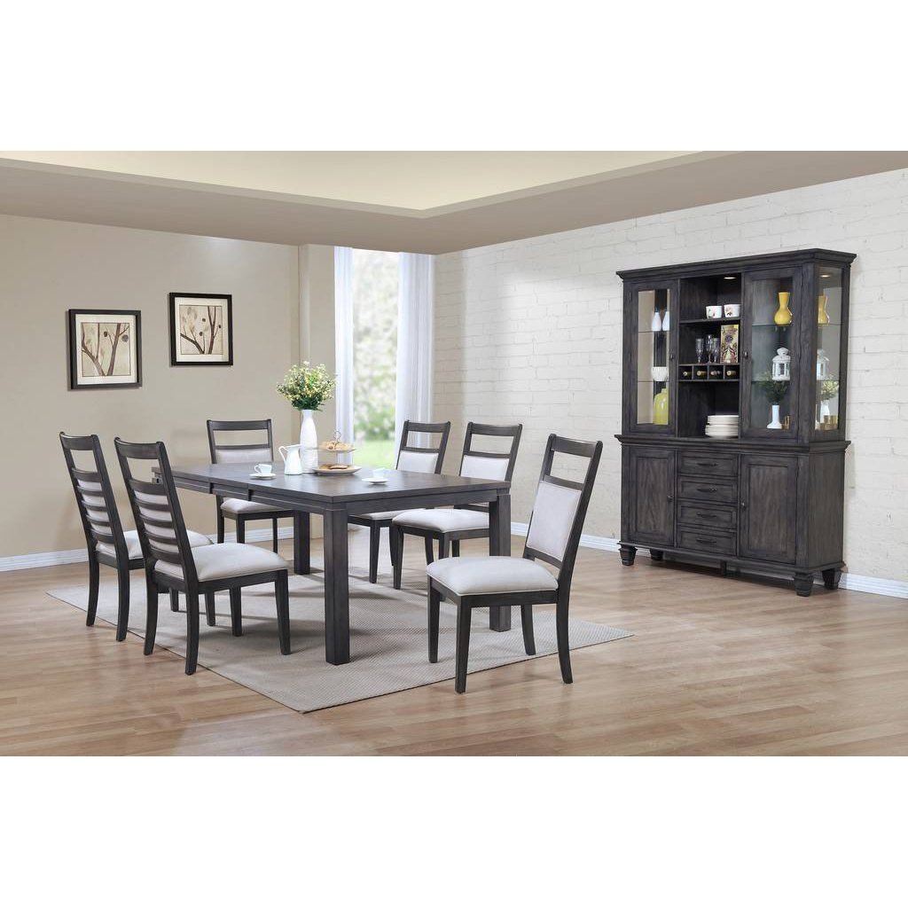 Sunset Trading Shades of Gray 9 Piece 82" Rectangular Extendable Dining Set