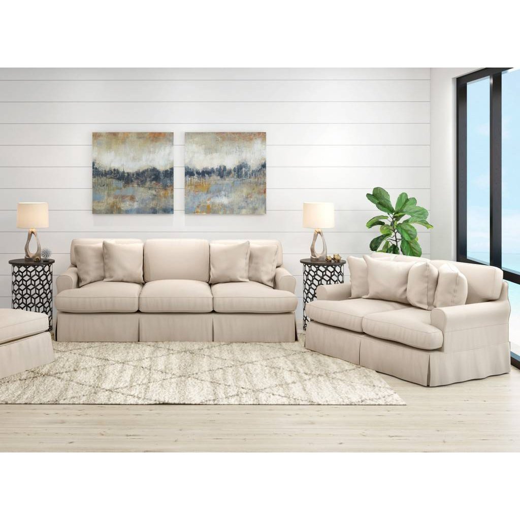 Sunset Trading Horizon 2 Piece Slipcovered Living Room Set