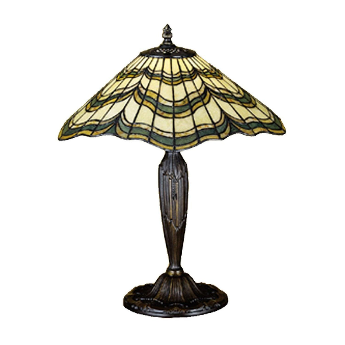 Meyda 20"H Jadestone Butterfly Table Lamp