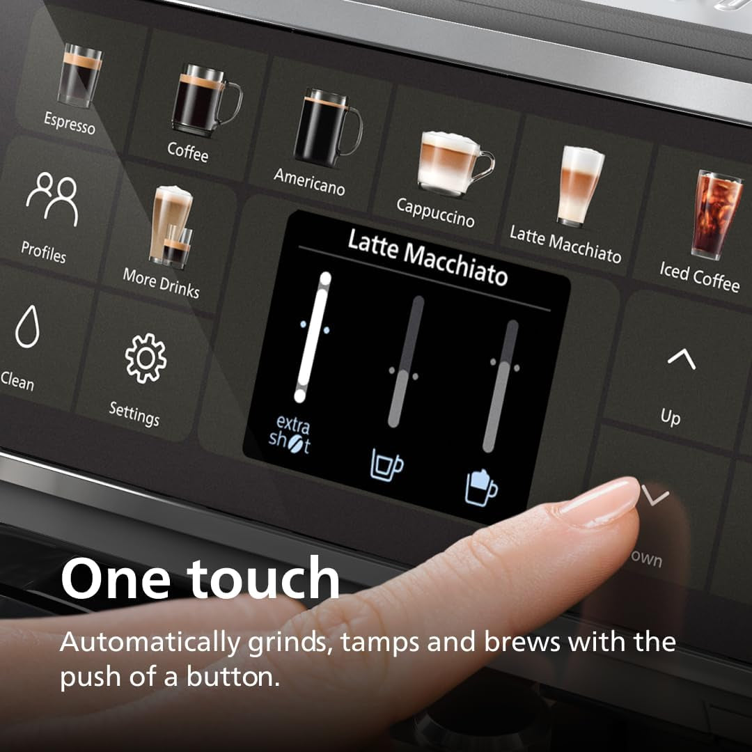 Philips 5500 Series Fully Automatic Espresso Machine with LatteGo Milk System - EP5544/94