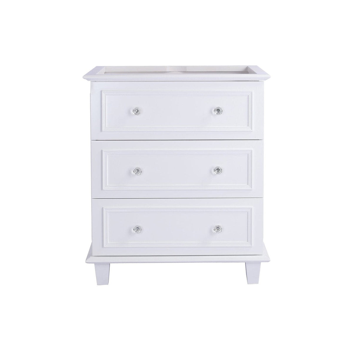 Laviva Luna 30" White Bathroom Vanity Cabinet 313DVN-30W