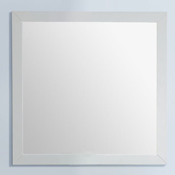 Laviva Sterling 30" Framed Square Soft White Mirror 313FF-3030SW