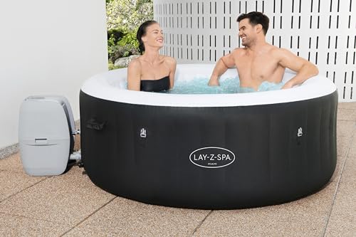 Lay-Z-Spa Miami AirJet Inflatable Hot Tub, 2-4 Person