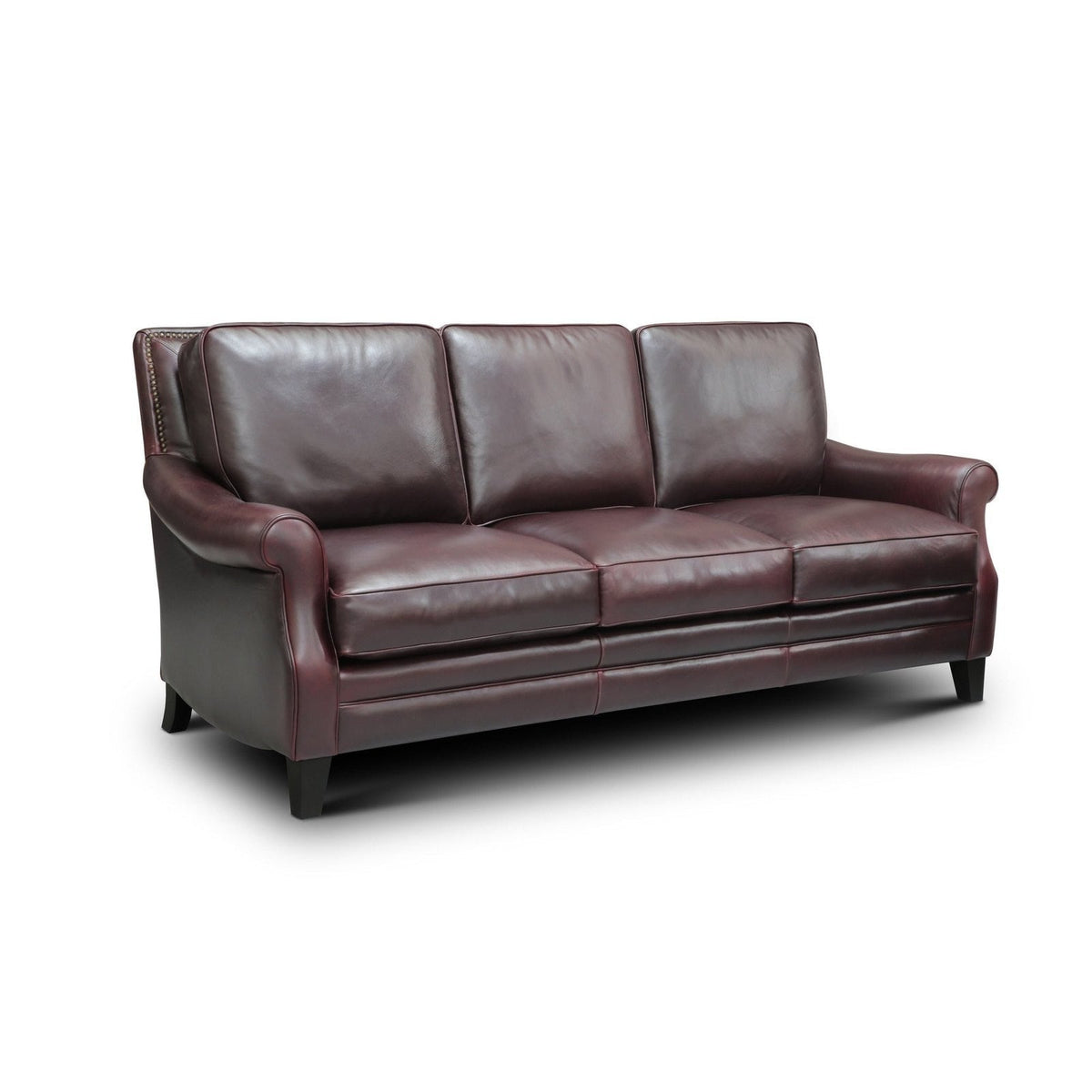 GTR Adriana 100% Top Grain Leather Traditional Sofa