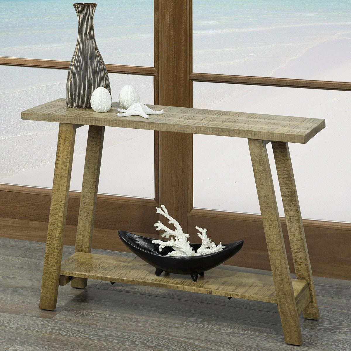 Worldwide Home Furnishings Volsa-Console Table-Reclaimed Console Table 502-118GYW