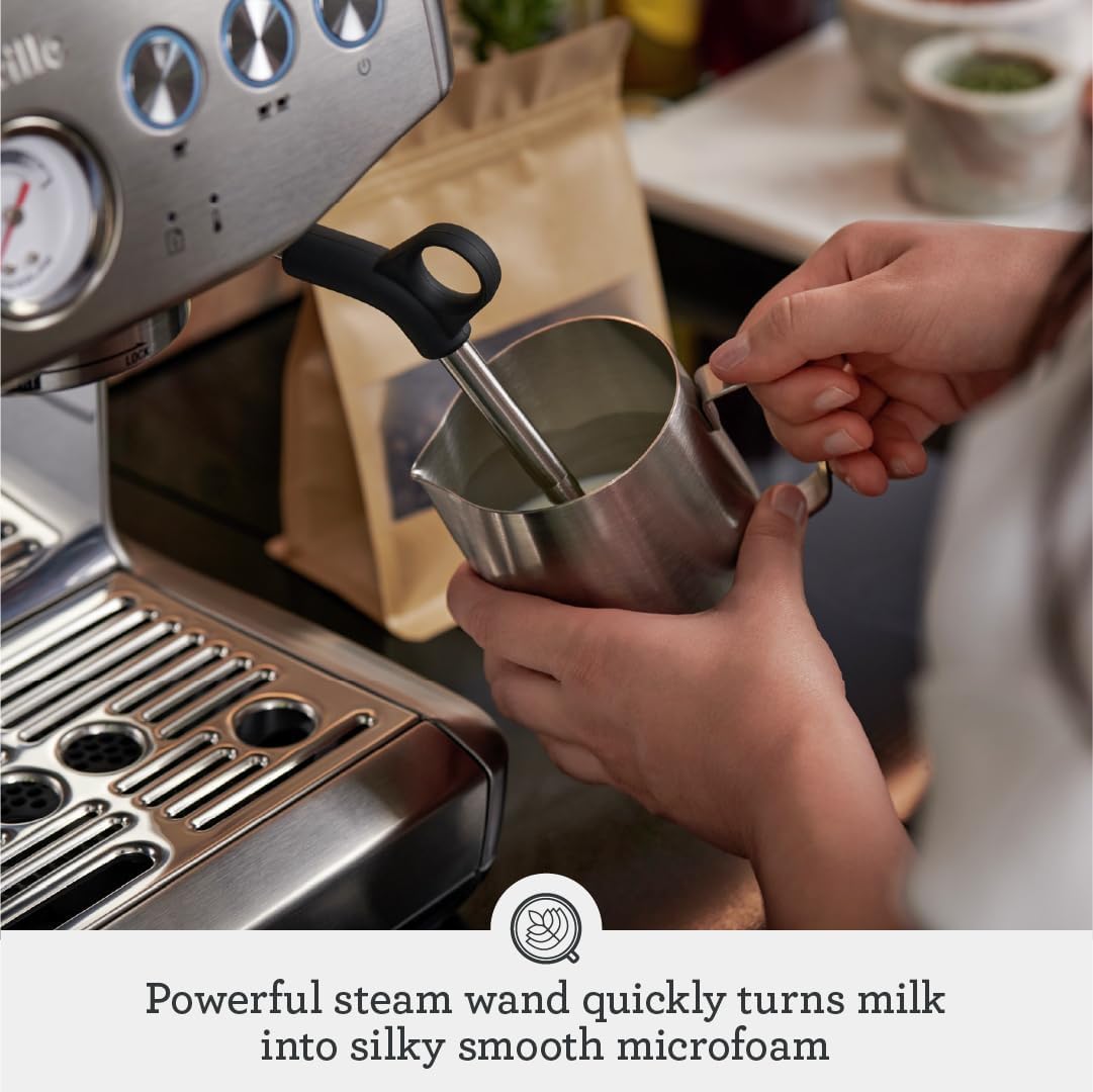 Sage the Barista Express Impress Espresso Machine - Integrated Grinder with Assisted Tamping - SES876
