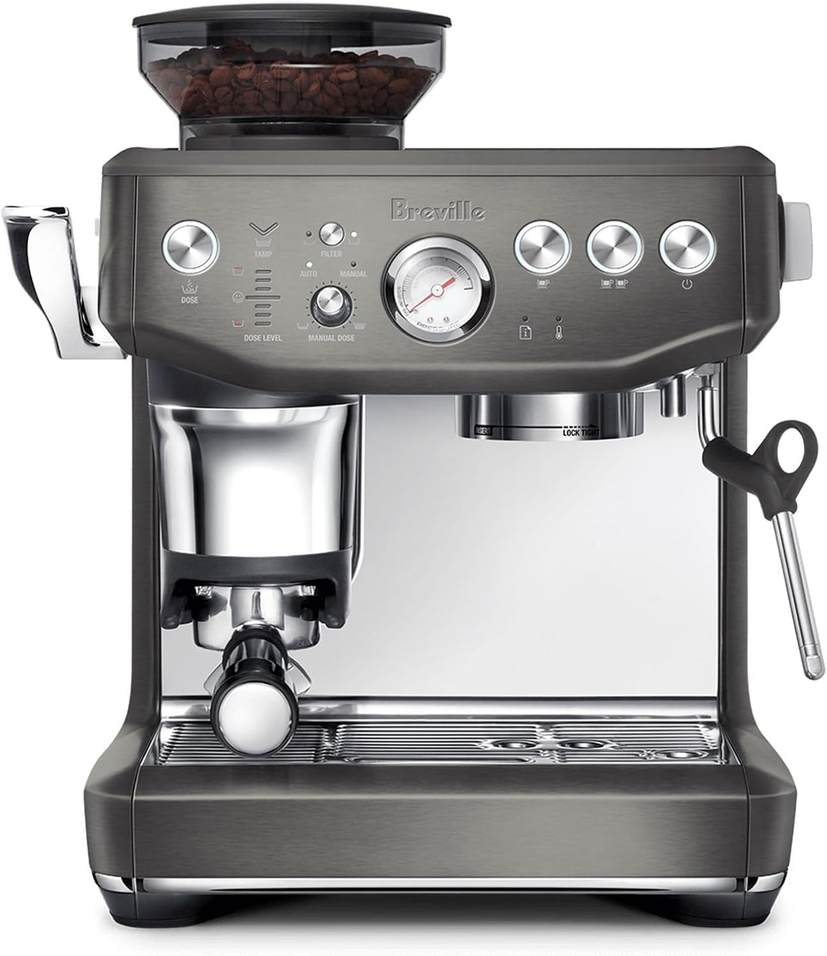 Sage the Barista Express Impress Espresso Machine - Integrated Grinder with Assisted Tamping - SES876