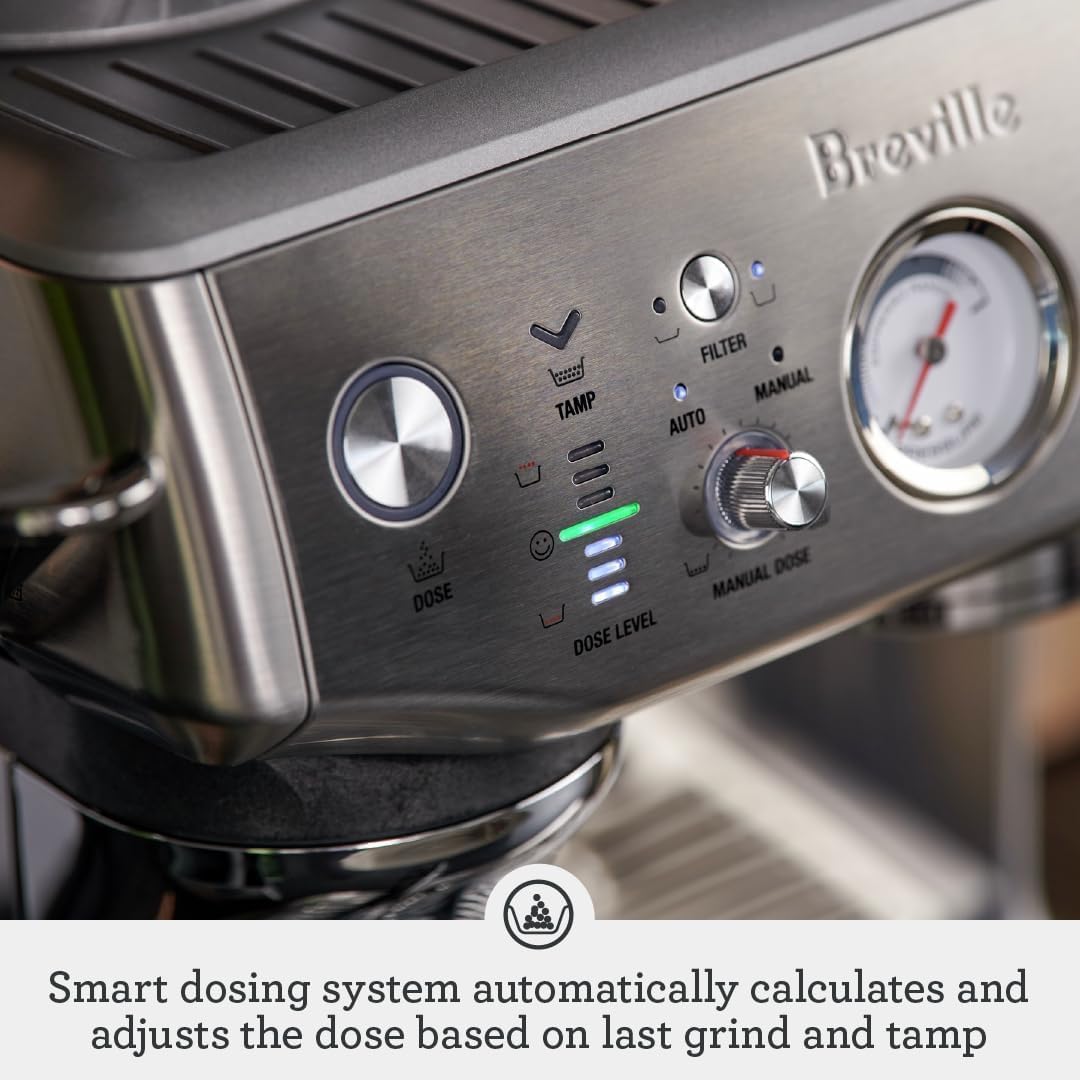Sage the Barista Express Impress Espresso Machine - Integrated Grinder with Assisted Tamping - SES876
