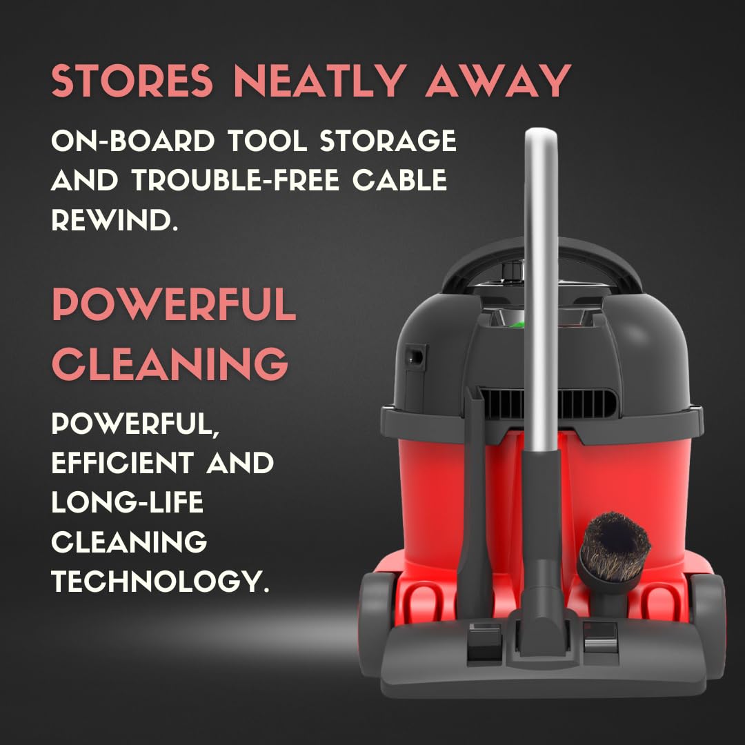 Numatic Henry NRV240-11 Commercial Dry Vacuum Cleaner 620W 9L with NA1 Kit