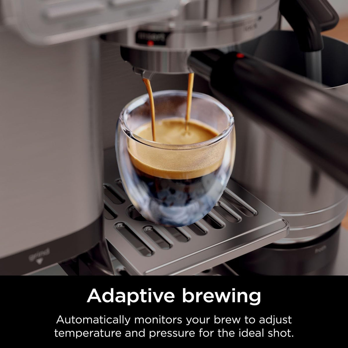 Ninja Luxe Café Pro Series 3-in-1 Espresso & Coffee Machine ES701UK, Black & Stainless Steel