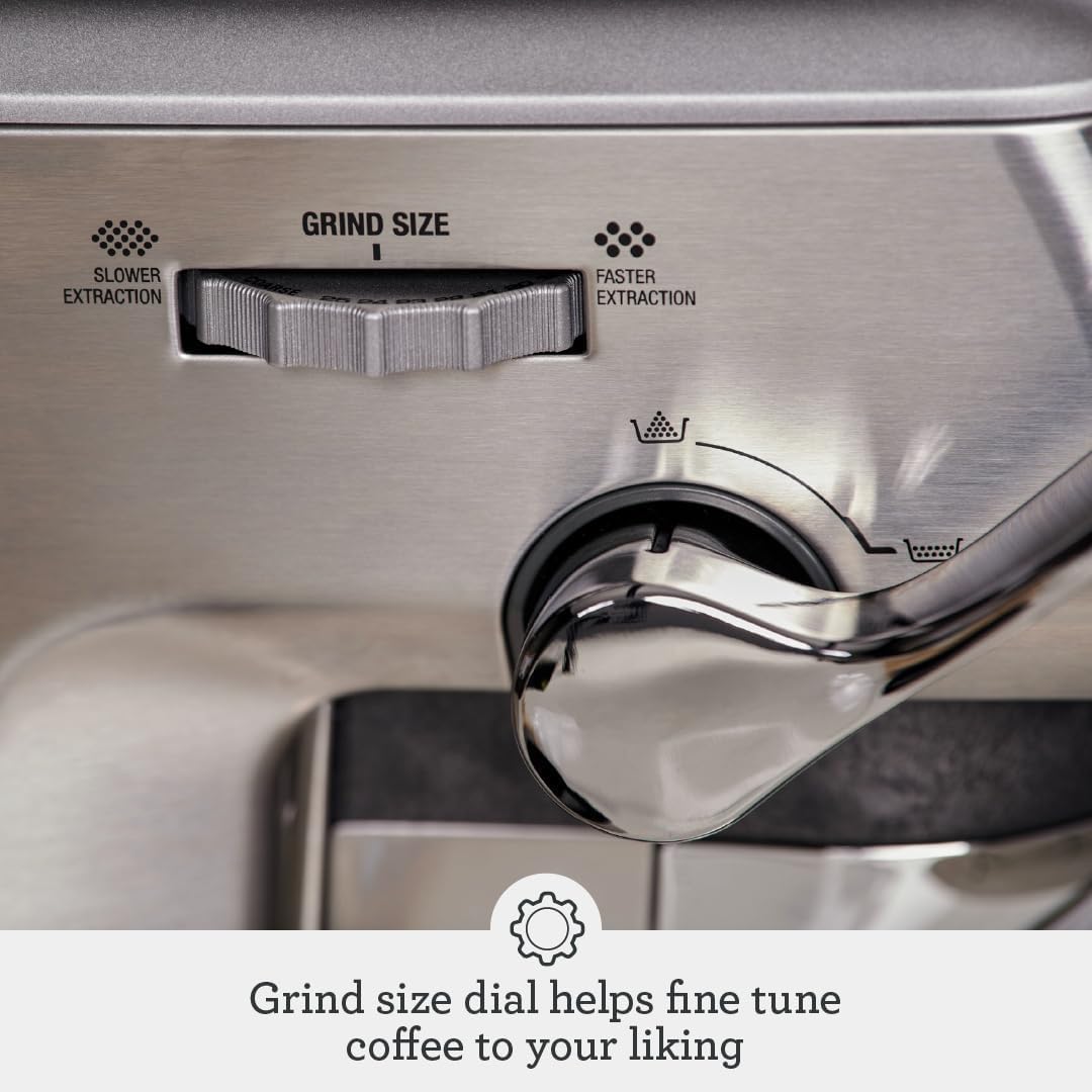 Sage the Barista Express Impress Espresso Machine - Integrated Grinder with Assisted Tamping - SES876