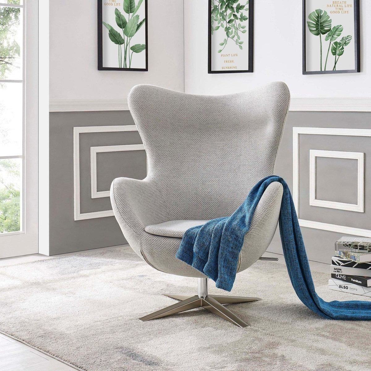 New Pacific Direct Max KD Fabric Swivel Rocker Chair 6300063-410