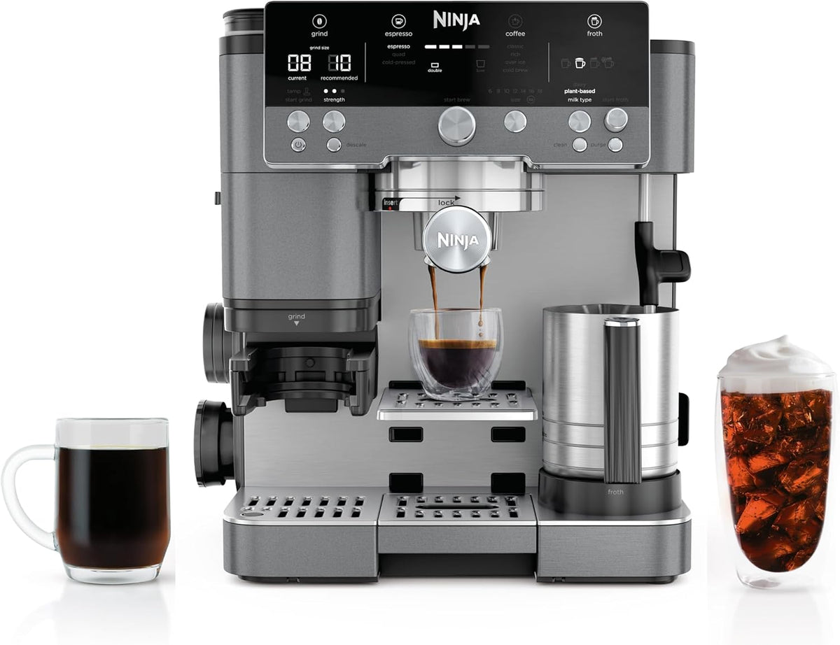 Ninja Luxe Café Premier Series - 3-in-1 Espresso Machine with Barista Assist Technology - ES601UK