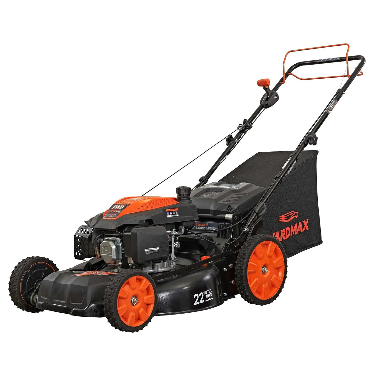YARDMAX 22" Select PACE 6-Speed CVT Self-Propelled Gas Lawn Mower with 201cc Engine - YG2860