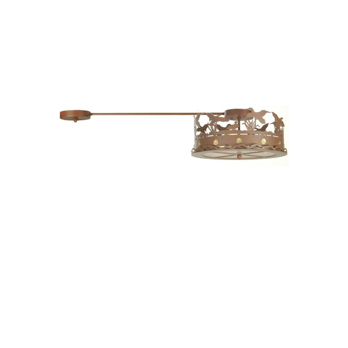 Meyda 16" Wide Ducks in Flight Flushmount