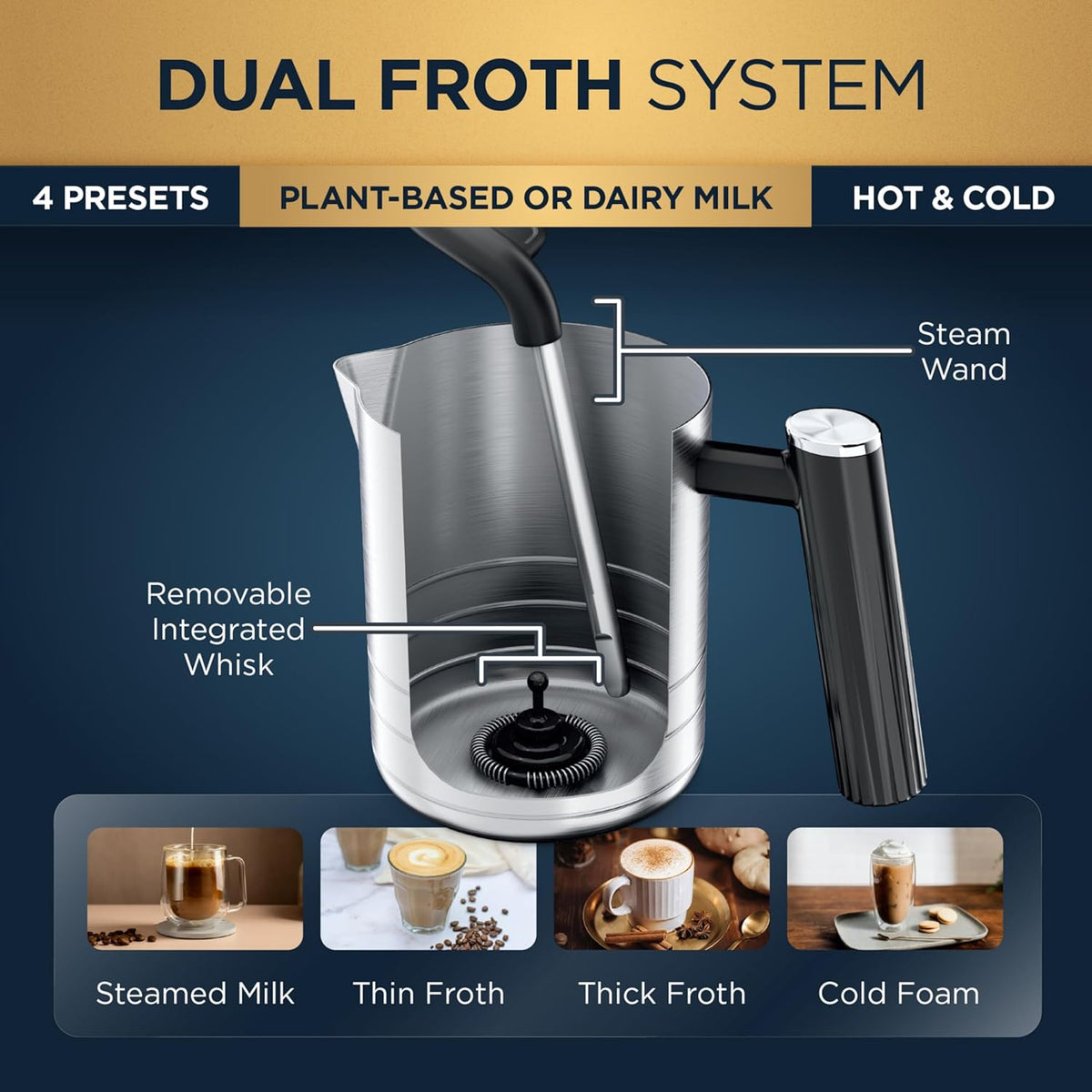 Ninja Luxe Café Premier Series - 3-in-1 Espresso Machine with Barista Assist Technology - ES601UK