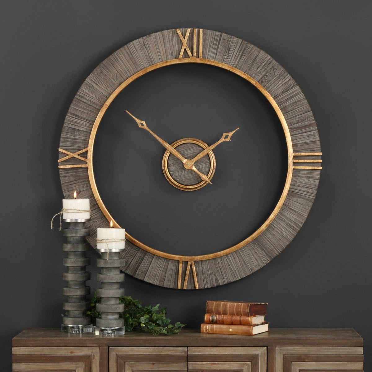 Uttermost Alphonzo Modern Wall Clock 06097