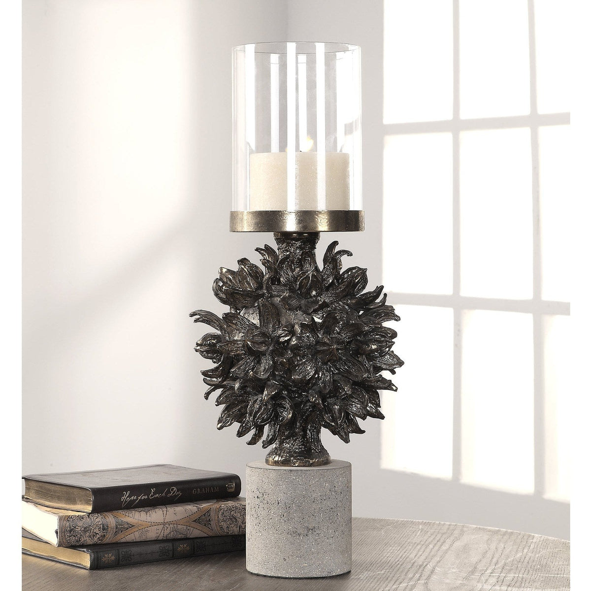 Uttermost Autograph Tree Antique Bronze Candleholder 18602