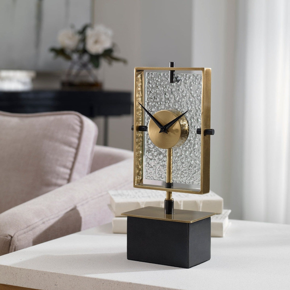 Uttermost Arta Modern Table Clock 06105