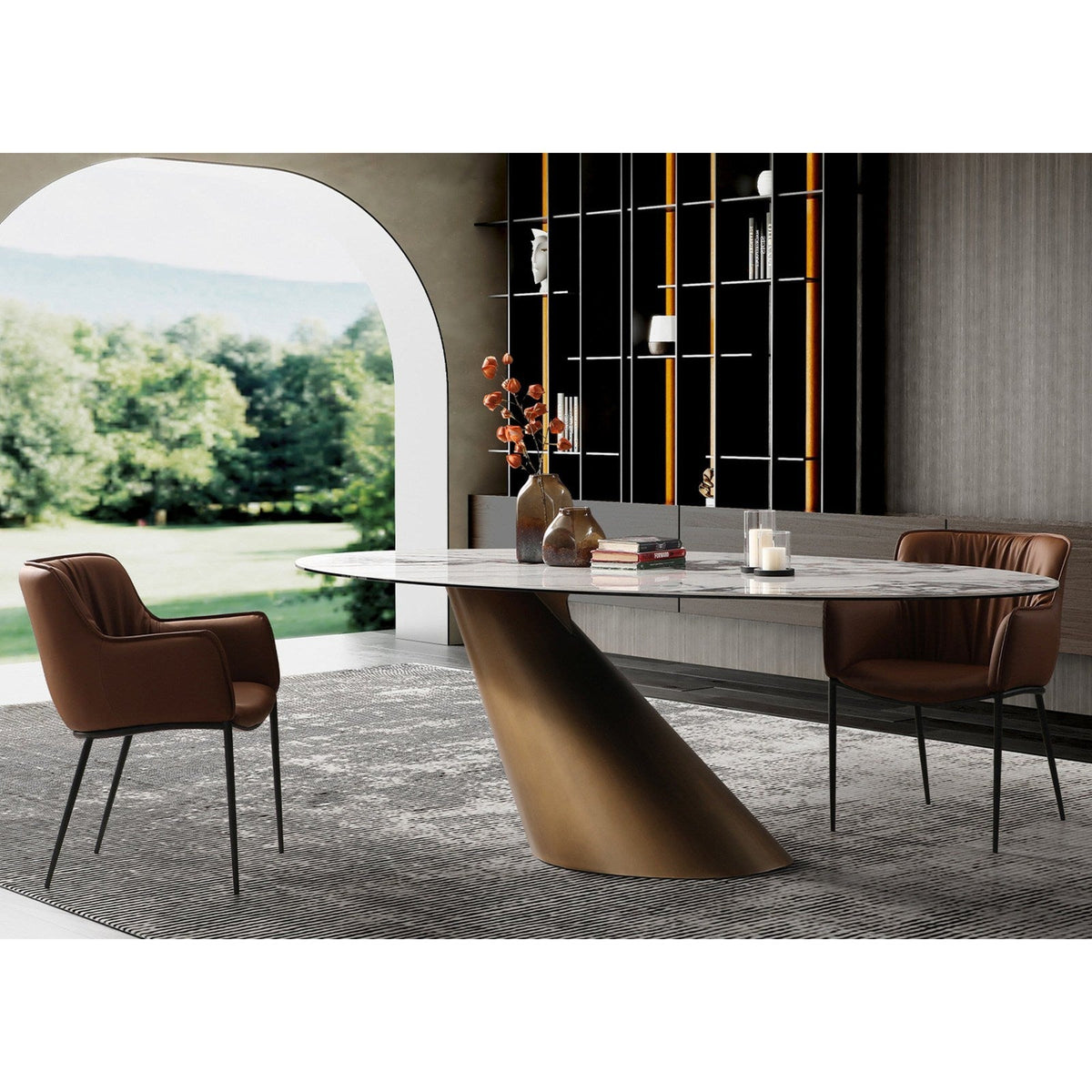 Whiteline Modern Living Alondra Dining Table