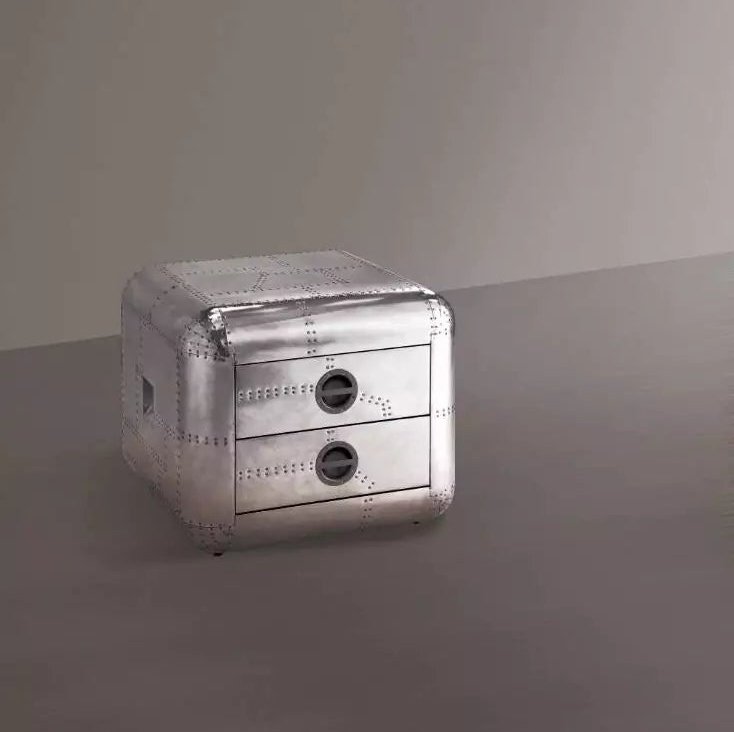 Benzara End Table, Aluminum BM154569