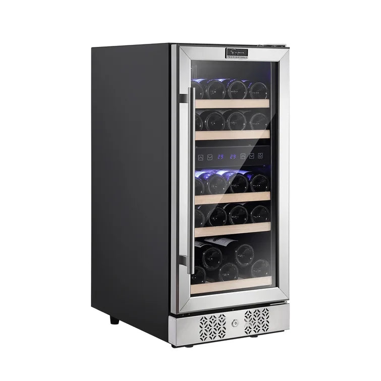 Empava 15 inch Dual Zone Wine Cooler Wine Fridge EMPV-WC02D