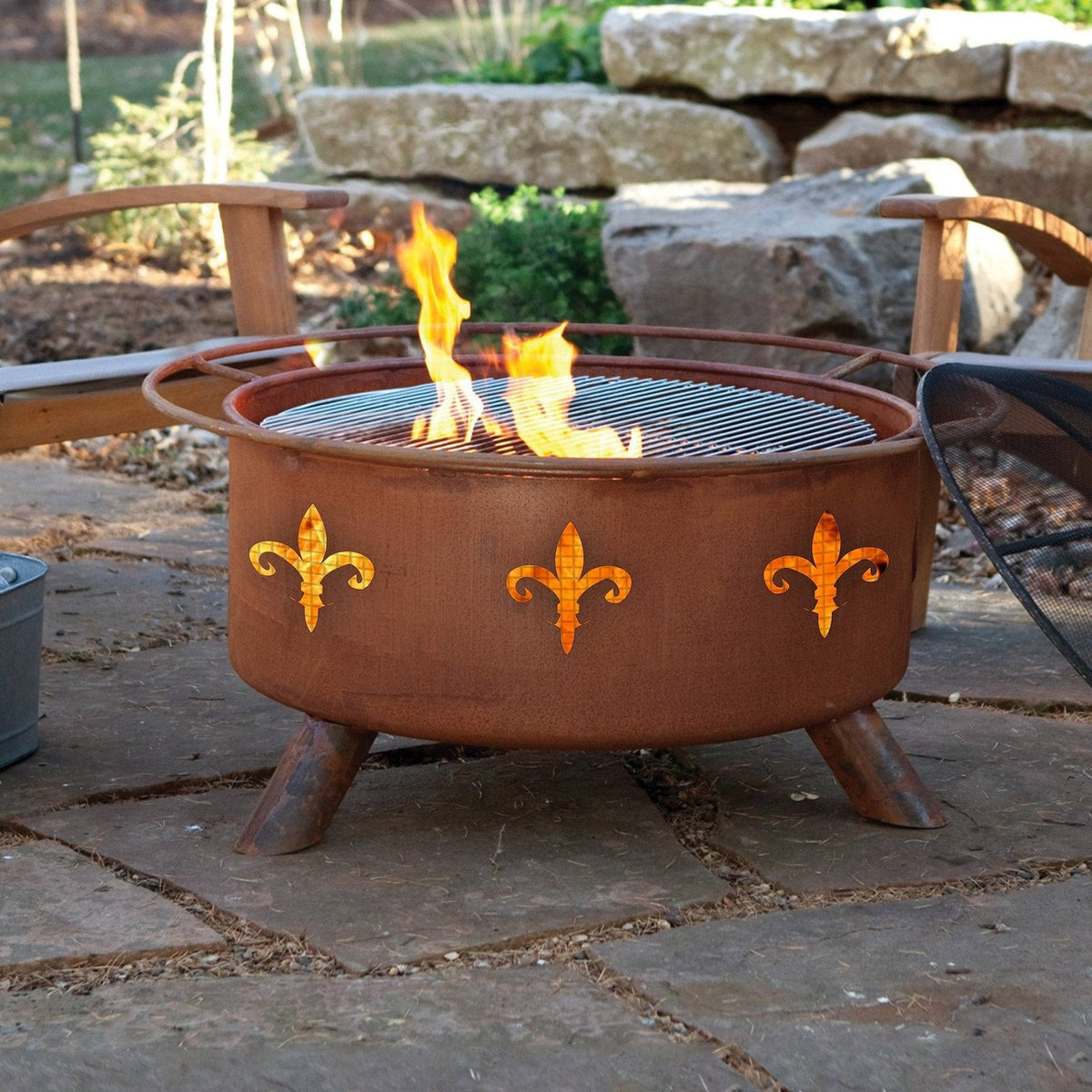 Patina Products Fleur De Lis Fire Pit F124