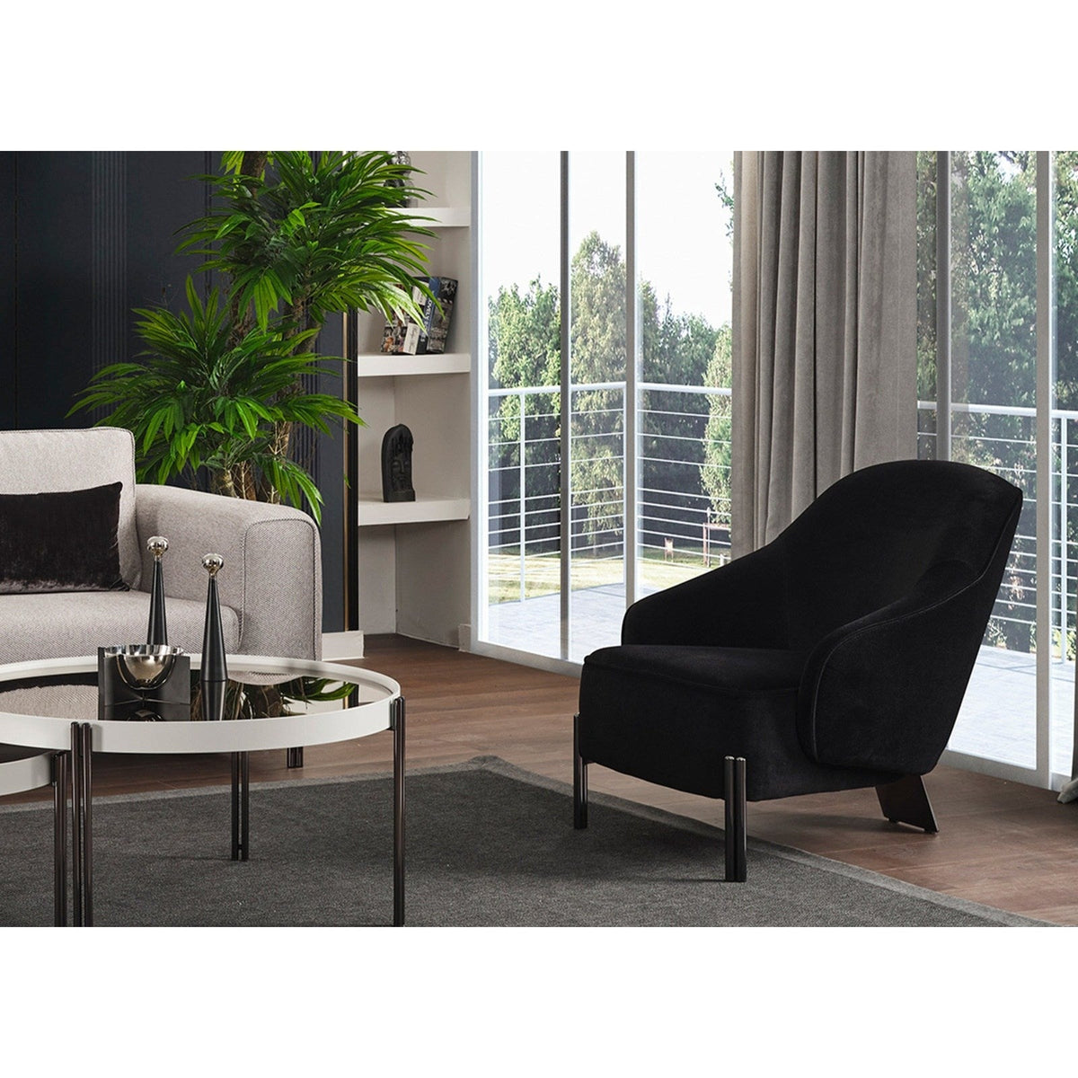 Whiteline Modern Living Favori Accent Armchair