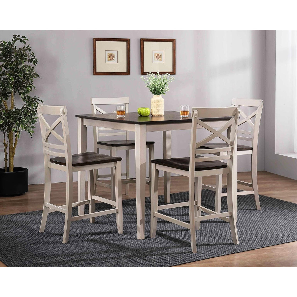 Kinger Home Taheo Series 5-Pieces Indoor Dining Set