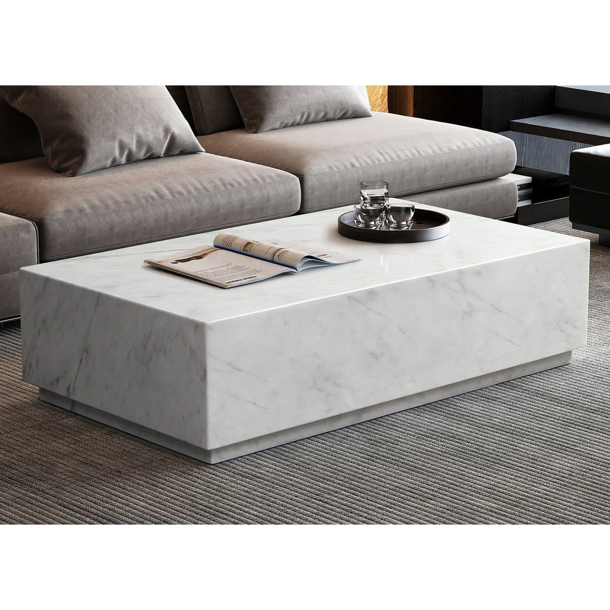 Whiteline Modern Living Iris Rectangle Coffee Table