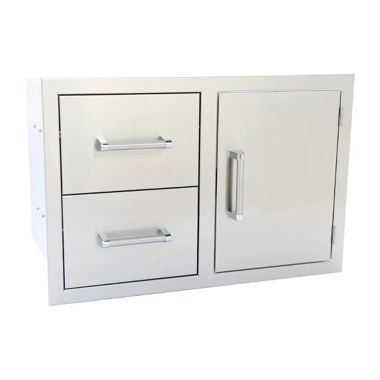 Kokomo Outdoor Kitchen Stainless Steel Two Drawer - One Door Combo