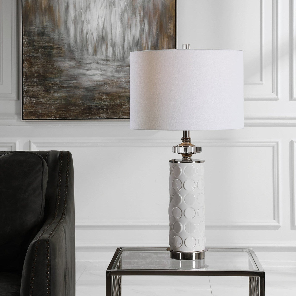 Uttermost Calia White Table Lamp 28428-1