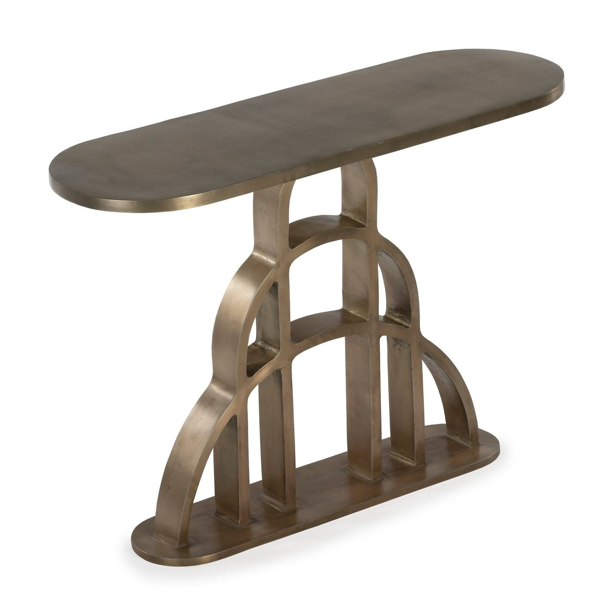 Union Home Archie Console In Antique Brass LVR00652