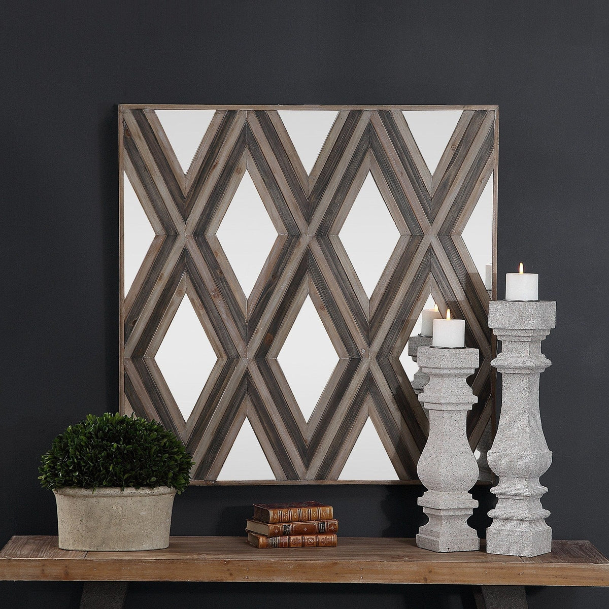 Uttermost Tahira Tahira Geometric Square Wall Mirror 04181