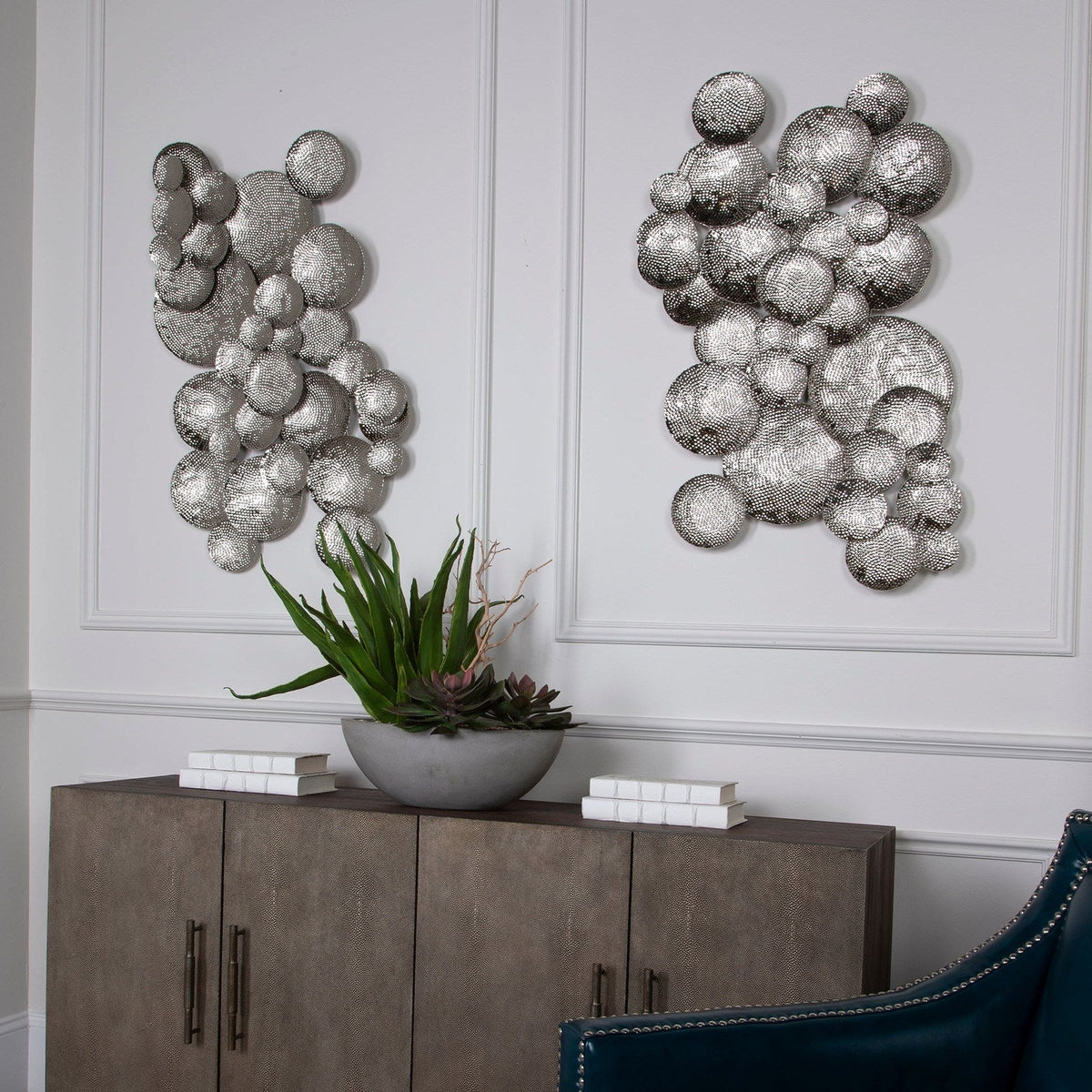 Uttermost Cassava Hammered Discs Wall Art 04219