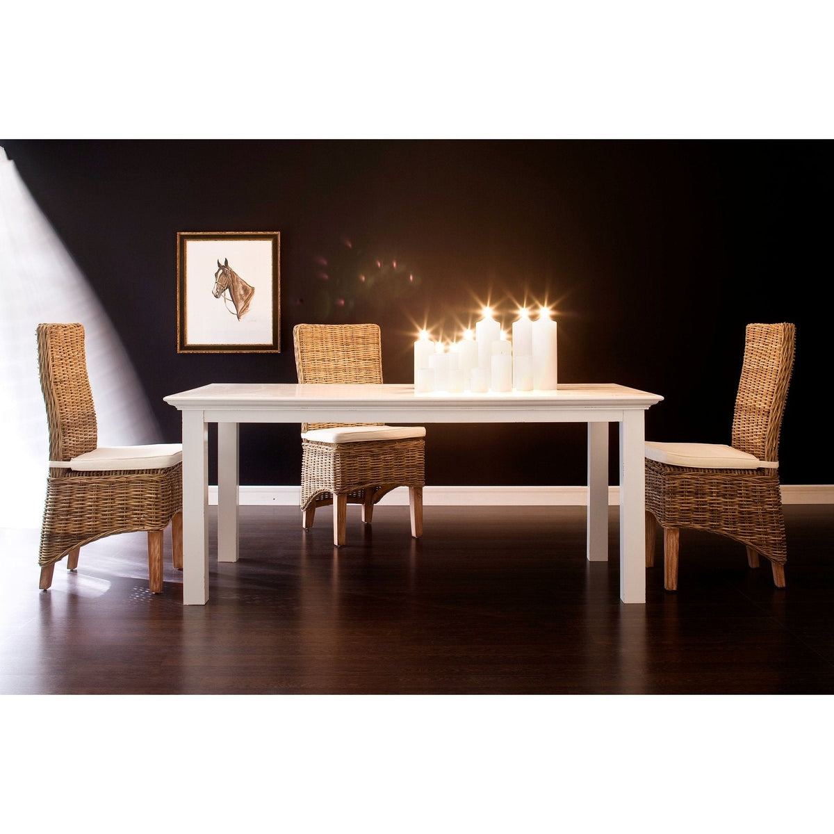 NovaSolo Halifax Dining Table 70" White T759-180