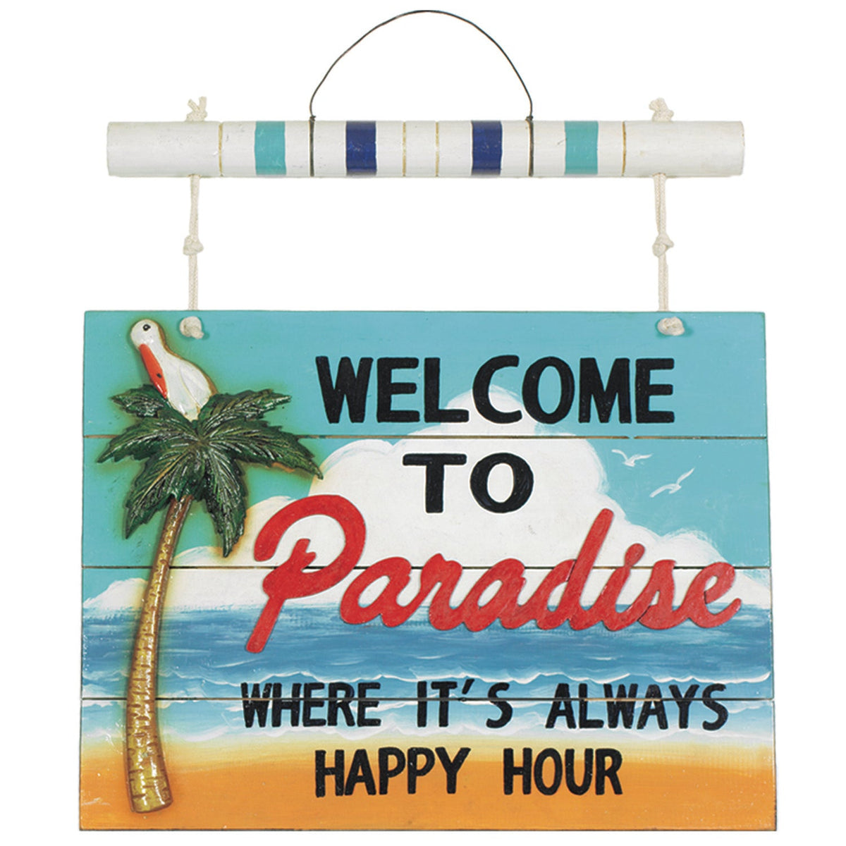 RAM Outdoor Décor Welcome To Paradise ODR483