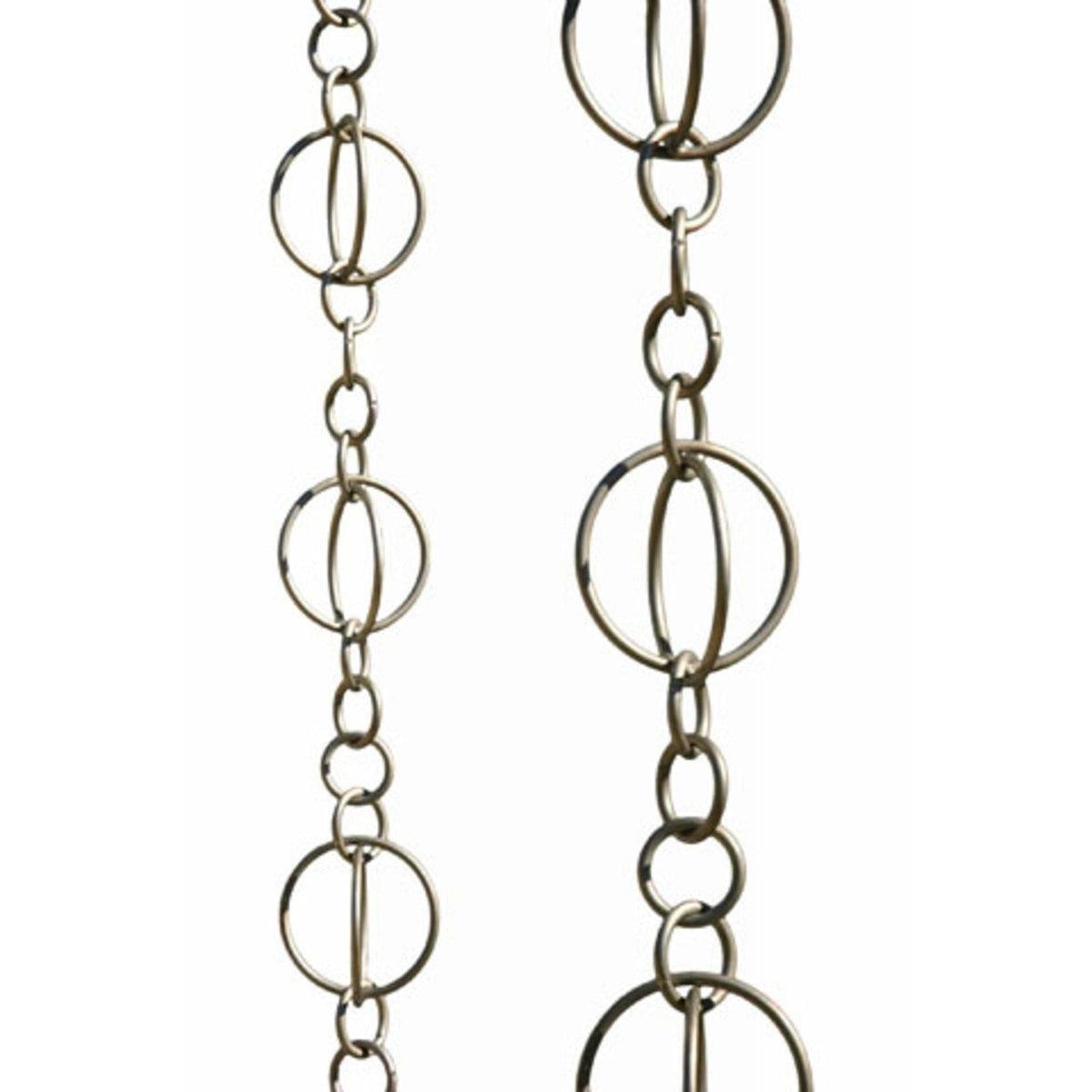 Patina Products Brushed Stainless Life Circles Rain Chain-Full Length R263