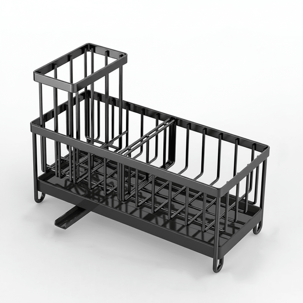 Stainless Steel Sink Caddy with Rotating Spout