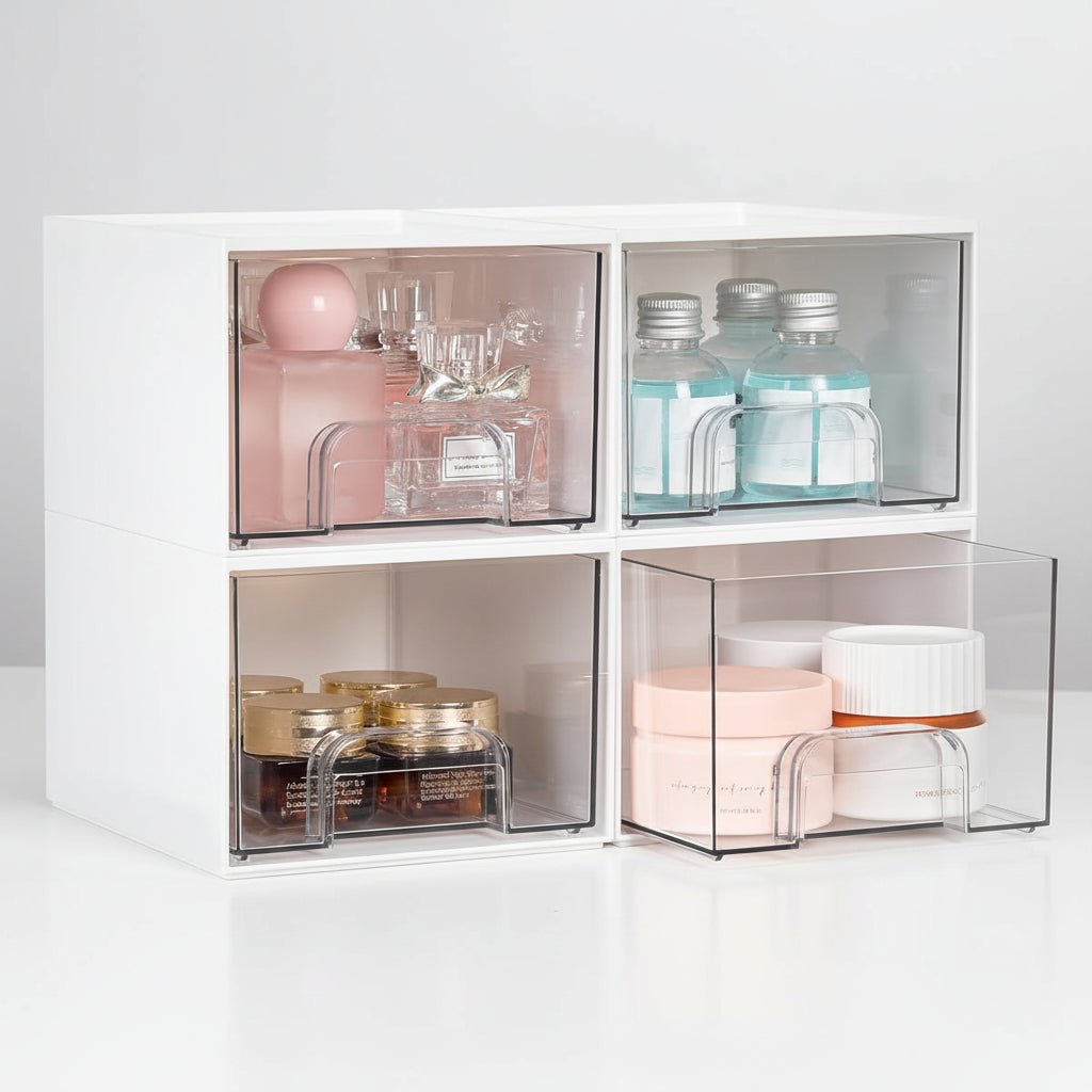 Clear Stackable Acrylic Storage Drawers