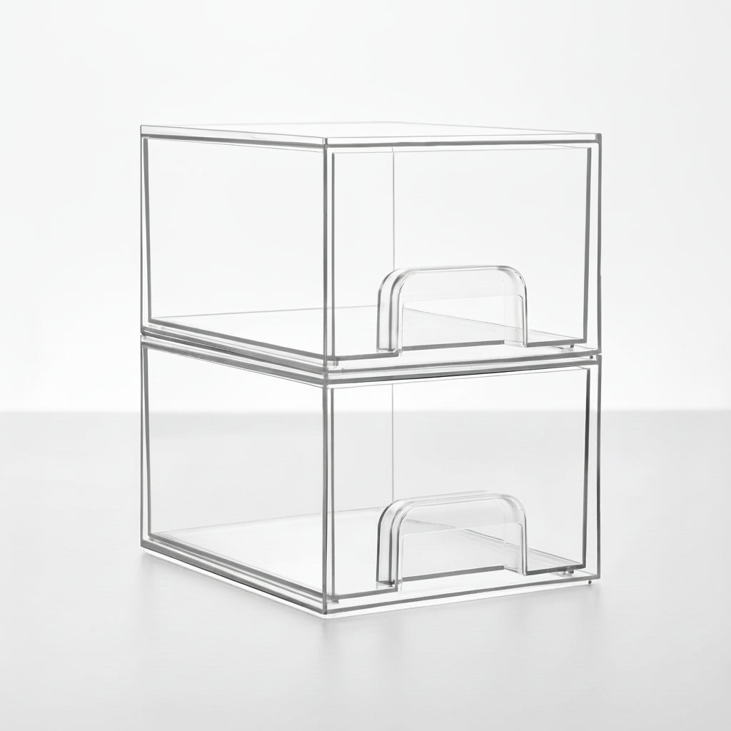 Clear Stackable Acrylic Storage Drawers